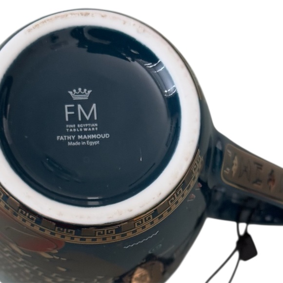 Ceramic Coffee Mug Porcelain Ancient Egyptian Style - Picture 8 of 10